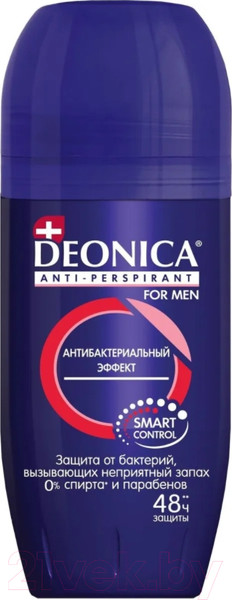 Изображение товара Антиперспирант шариковый Deonica For Men Антибактериальный эффект (50мл)