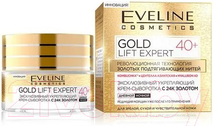 Изображение товара Крем для лица Eveline Cosmetics Gold Lift Expert 40+ укрепляющий (50мл)