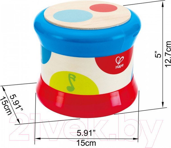 Изображение товара Музыкальная игрушка Hape Барабан / E0333-HP