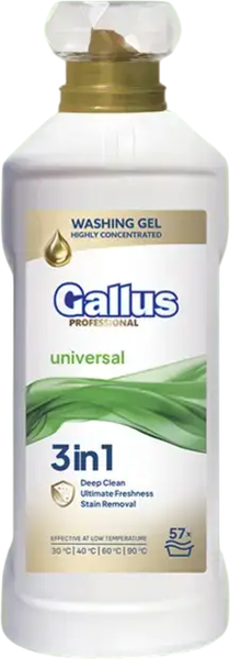 Изображение товара Гель для стирки Gallus Professional 3 в 1 универсальный (2л)
