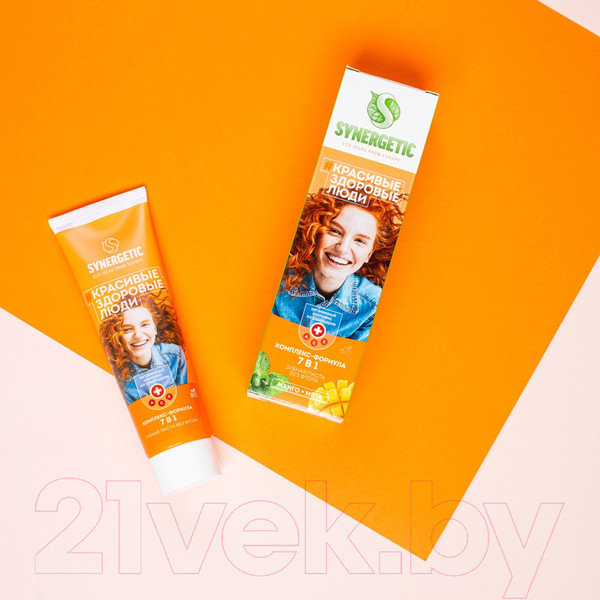 Изображение товара Зубная паста Synergetic Комплекс-формула 7 в 1 (100г)