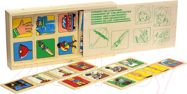 Изображение товара Развивающая игрушка ЛЭМ Домино. Противоположности / 1504