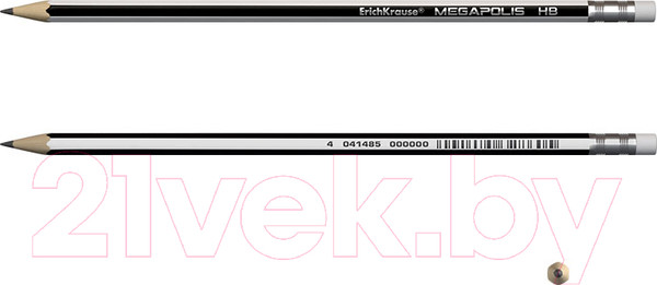 Изображение товара Простой карандаш Erich Krause Megapolis HB / 45486