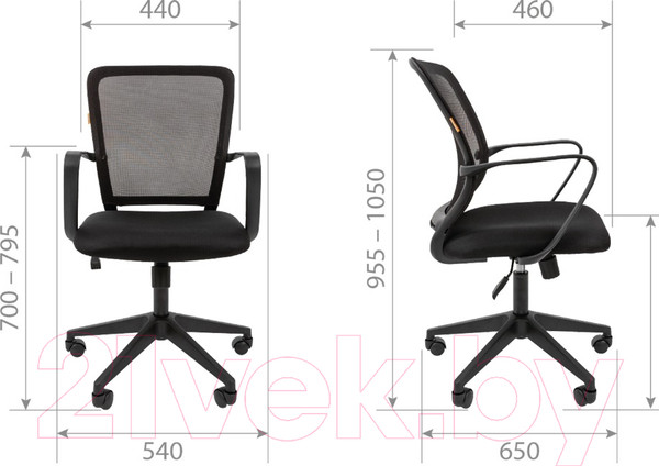 Изображение товара Кресло офисное Chairman 698 (TW-01, черный)