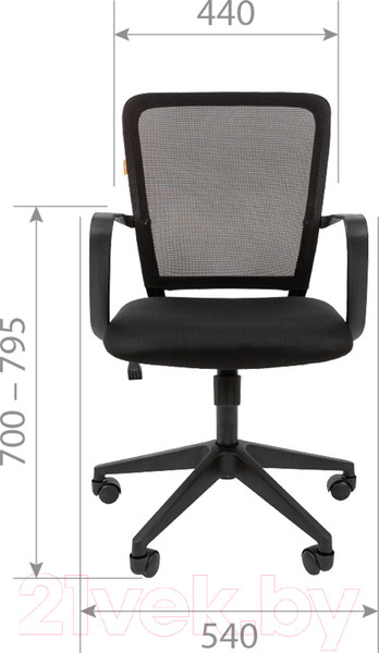 Изображение товара Кресло офисное Chairman 698 (TW-04, серый)