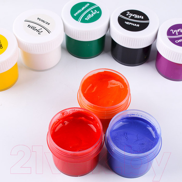 Изображение товара Гуашь ЛУЧ Школа творчества / 29С 1752-08 (8цв)