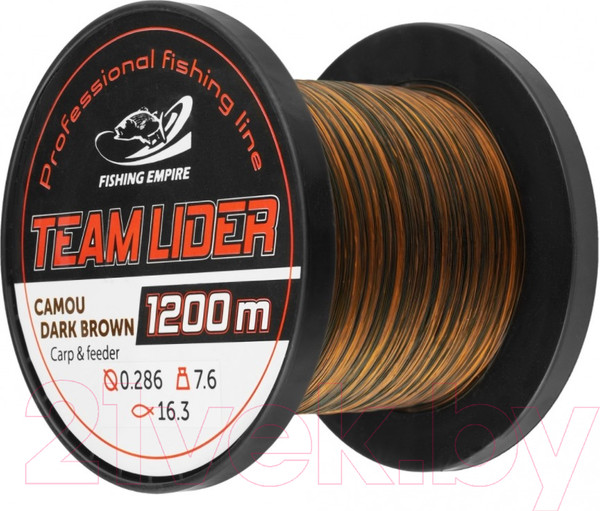 Изображение товара Леска монофильная Fishing Empire Lider Camou Dark Brown 0.23мм 1200м / CDB-0234