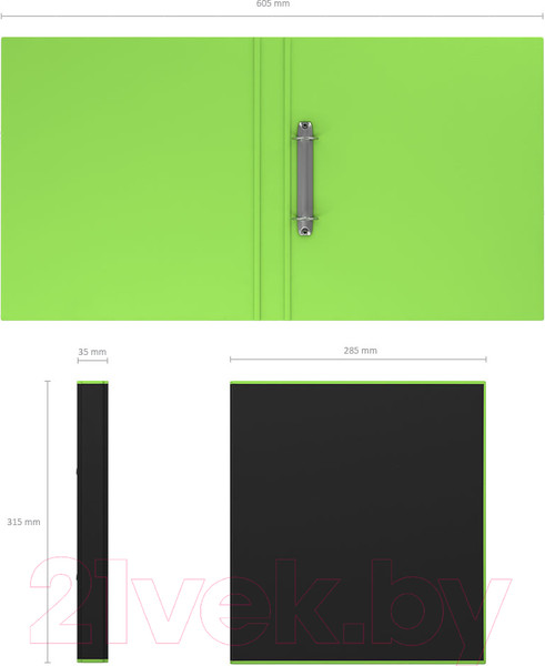 Изображение товара Папка для бумаг Erich Krause Accent / 51080 (салатовый)