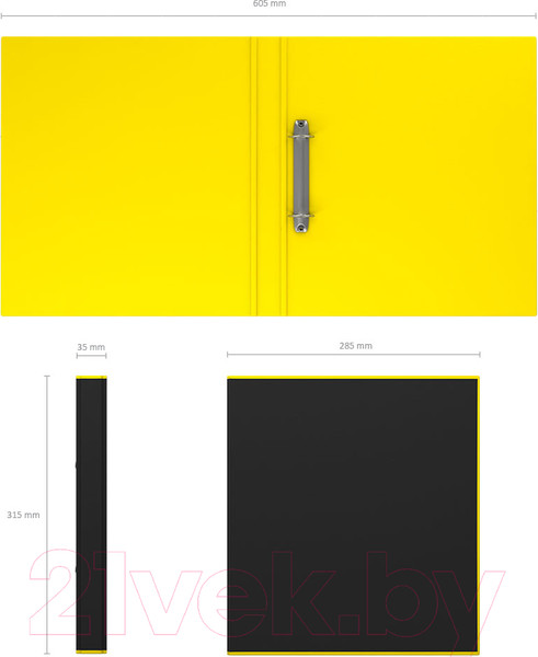 Изображение товара Папка для бумаг Erich Krause Accent / 51081 (желтый)