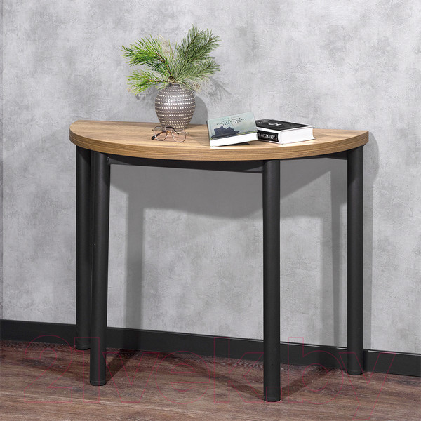 Изображение товара Обеденный стол Millwood Далис 3 60х120-110х76 (дуб золотой Craft металл черный)