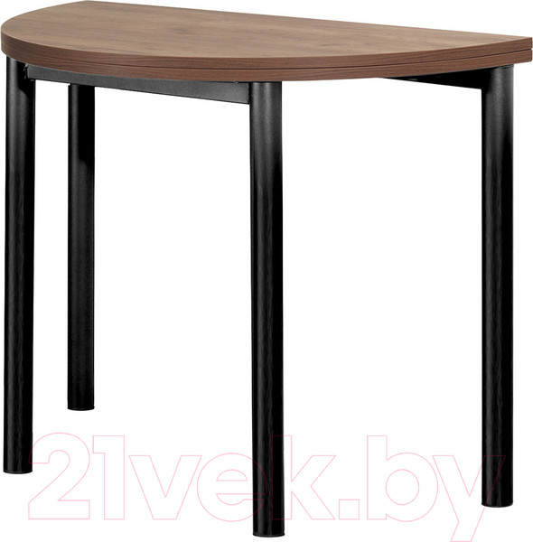 Изображение товара Обеденный стол Millwood Далис 3 60х120-110х76 (дуб табачный Craft/металл черный)