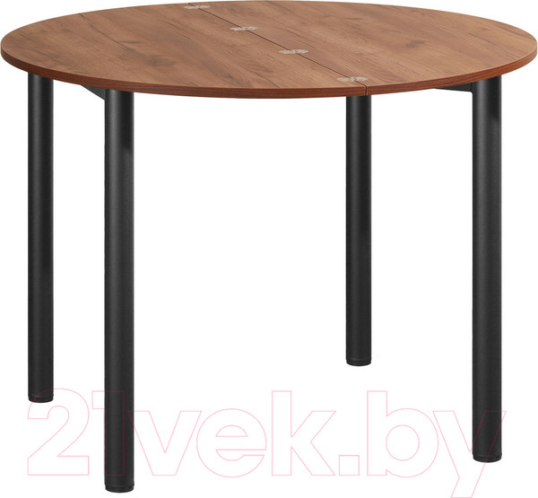 Изображение товара Обеденный стол Millwood Далис 3 60х120-110х76 (дуб табачный Craft/металл черный)