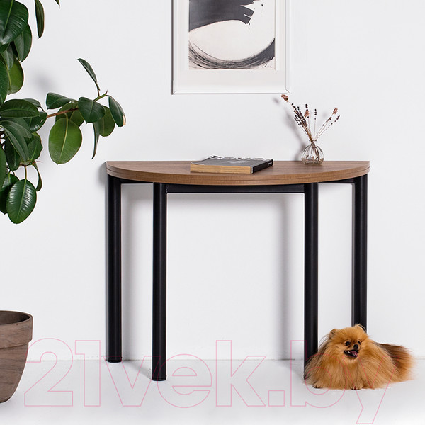 Изображение товара Обеденный стол Millwood Далис 3 60х120-110х76 (дуб табачный Craft/металл черный)