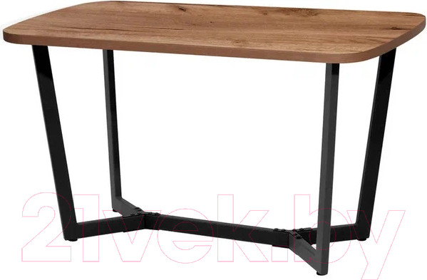 Изображение товара Обеденный стол Millwood Лофт Мюнхен Л 130x80x75 (дуб табачный Craft/металл черный)