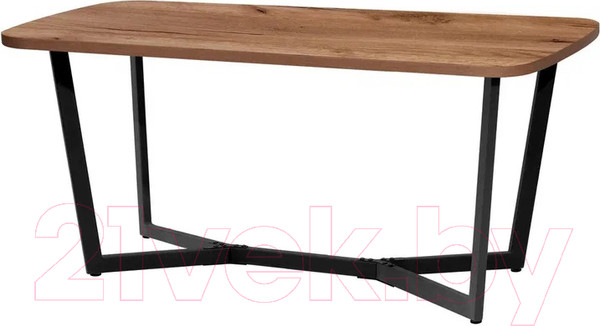 Изображение товара Обеденный стол Millwood Лофт Мюнхен Л 160x80x75 (дуб табачный Craft металл черный)