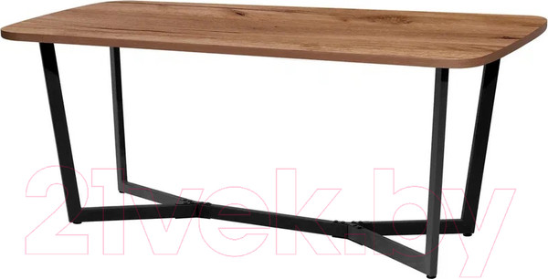 Изображение товара Обеденный стол Millwood Лофт Мюнхен Л 180x90x75 (дуб табачный Craft/металл черный)