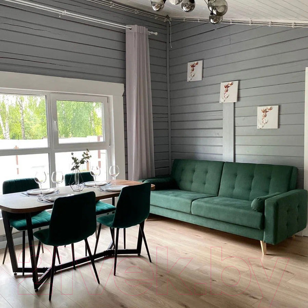 Изображение товара Обеденный стол Millwood Лофт Мюнхен Л 180x90x75 (дуб табачный Craft/металл черный)