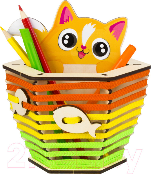 Изображение товара Набор для творчества Woody Органайзер. Котик Рыжик / 02772