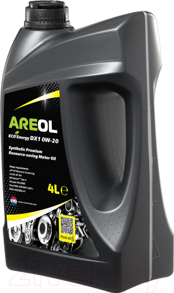 Изображение товара Моторное масло Areol Eco Energy DX1 0W20 / 0W20AR067 (4л)