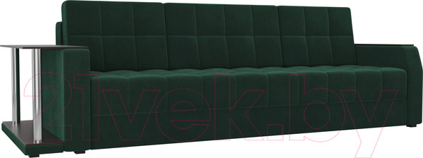 Изображение товара Диван Лига Диванов Атлант 234 с левым столиком (велюр, зеленый)