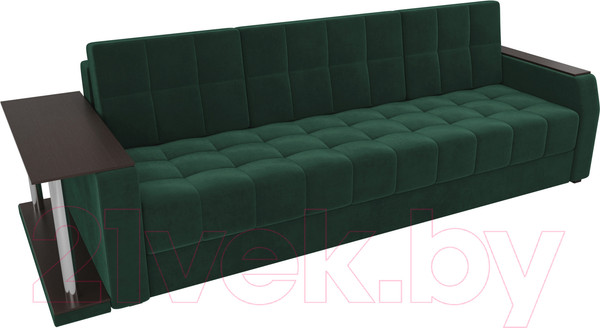 Изображение товара Диван Лига Диванов Атлант 234 с левым столиком (велюр, зеленый)