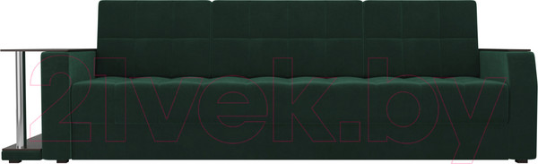 Изображение товара Диван Лига Диванов Атлант 234 с левым столиком (велюр, зеленый)