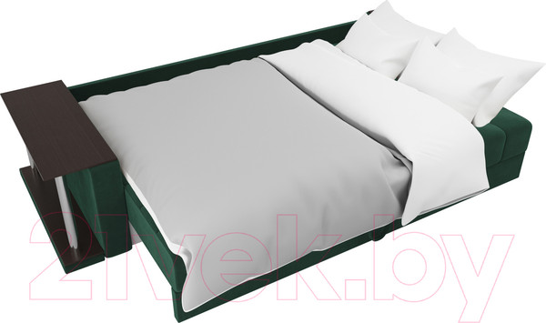 Изображение товара Диван Лига Диванов Атлант 234 с левым столиком (велюр, зеленый)