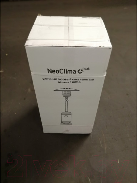 Изображение товара Уличный инфракрасный газовый обогреватель Neoclima 09HW-B уличный (нержавеющая сталь)