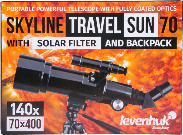 Изображение товара Телескоп Levenhuk Skyline Travel Sun 70 / 72481