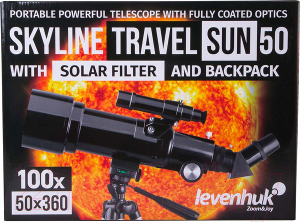 Изображение товара Телескоп Levenhuk Skyline Travel Sun 50 / 71996