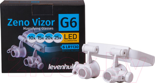 Изображение товара Лупа-очки Levenhuk Zeno Vizor G6 / 72612