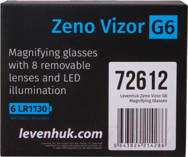 Изображение товара Лупа-очки Levenhuk Zeno Vizor G6 / 72612