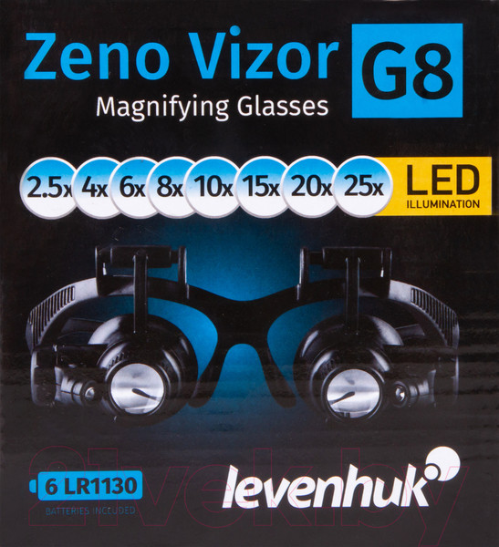 Изображение товара Лупа-очки Levenhuk Zeno Vizor G8 / 74106