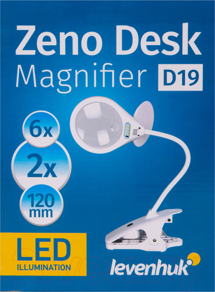 Изображение товара Лампа-лупа Levenhuk Zeno Desk D19 / 74105