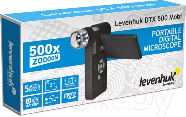 Изображение товара Микроскоп цифровой Levenhuk DTX 500 Mobi / 61023