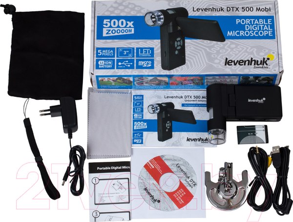 Изображение товара Микроскоп цифровой Levenhuk DTX 500 Mobi / 61023