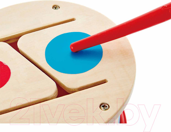 Изображение товара Музыкальная игрушка Hape Двухсторонний барабан / E0608-HP