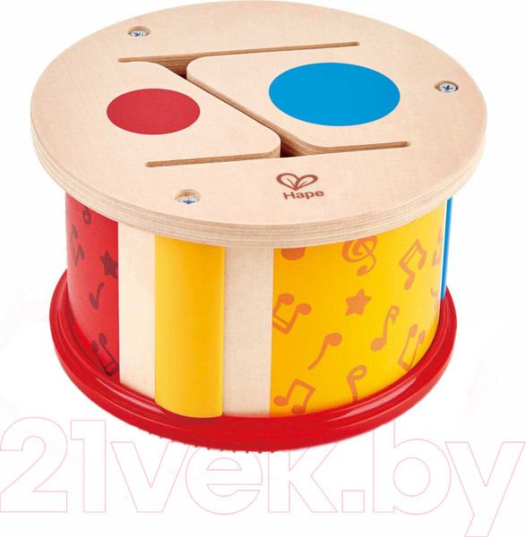 Изображение товара Музыкальная игрушка Hape Двухсторонний барабан / E0608-HP