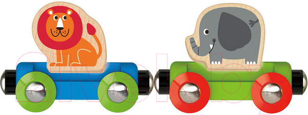 Изображение товара Вагон игрушечный Hape Поезд Джунгли / E3807-HP