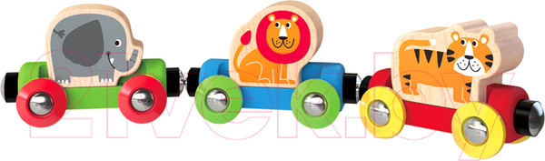 Изображение товара Вагон игрушечный Hape Поезд Джунгли / E3807-HP