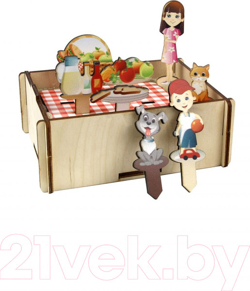 Изображение товара Развивающая игра WoodLand Toys Семья. Набор для песка / 143201