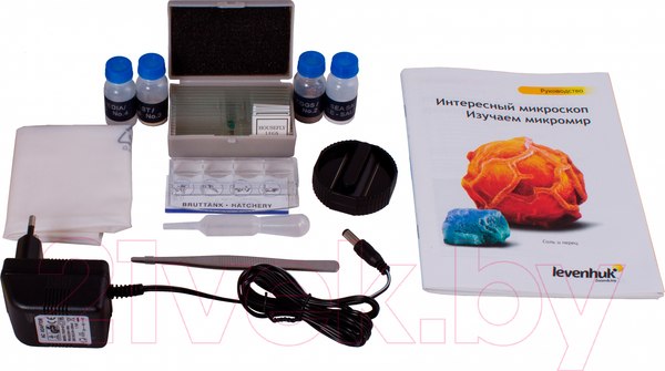 Изображение товара Микроскоп оптический Levenhuk Rainbow 2L Plus / 69043 (Azure)
