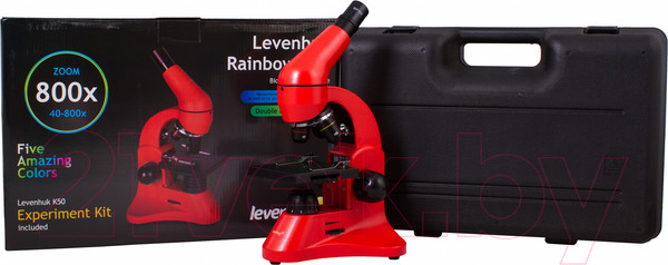 Изображение товара Микроскоп оптический Levenhuk Rainbow 50L / 69050 (Orange)