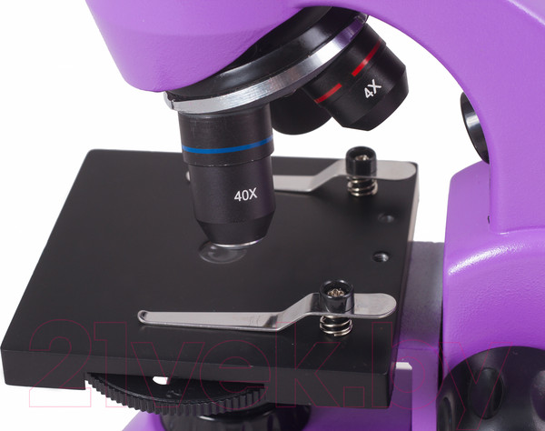 Изображение товара Микроскоп оптический Levenhuk Rainbow 50L Plus / 69052 (Amethyst)