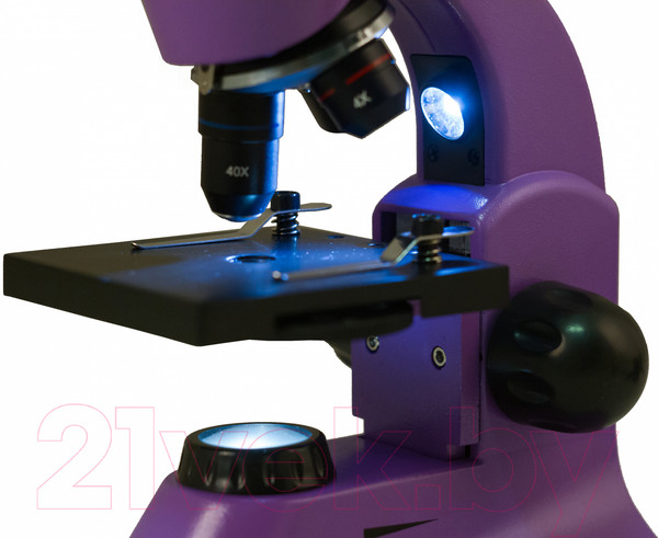 Изображение товара Микроскоп оптический Levenhuk Rainbow 50L Plus / 69052 (Amethyst)