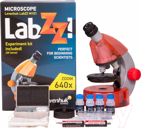 Изображение товара Микроскоп оптический Levenhuk LabZZ M101 / 69730 (Orange)