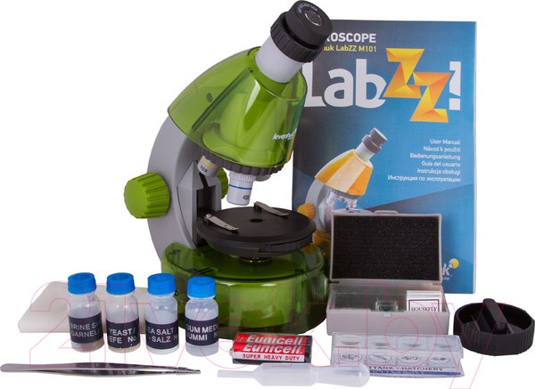 Изображение товара Микроскоп оптический Levenhuk LabZZ M101 / 69034 (Lime)