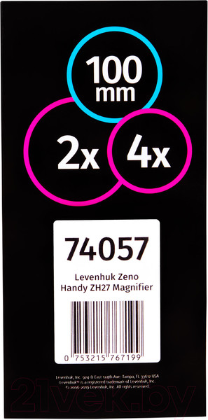 Изображение товара Лупа ручная Levenhuk Zeno Handy ZH27 / 74057