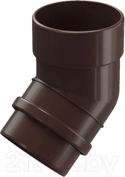Изображение товара Колено трубы водосточной Docke Lux 45 градусов (шоколад)