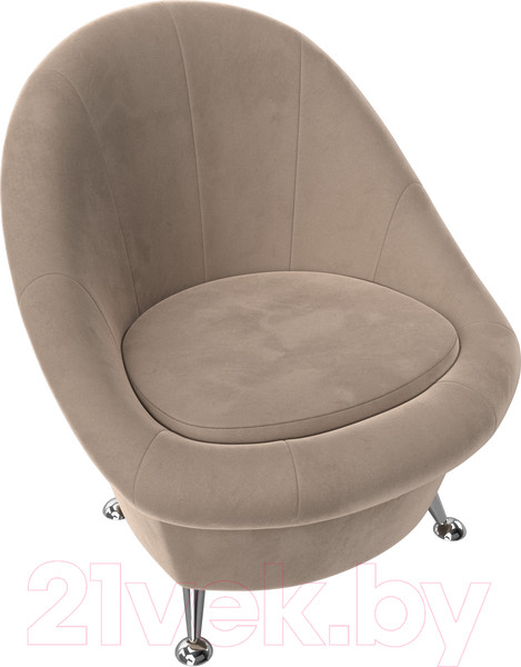 Изображение товара Кресло мягкое Лига Диванов 252 / 105532 (велюр, бежевый)